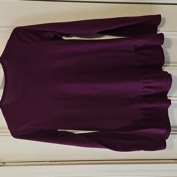 Wonder Nation Purple Flip Sequin Heart Long Sleeve Top Girls Size 14-16 - Picture 8 of 8